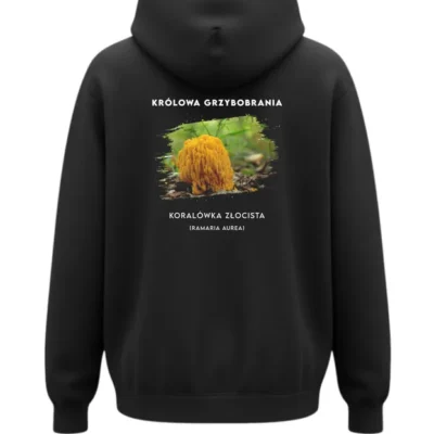 BLUZA Z KAPTUREM - KORALÓWKA ZŁOCISTA