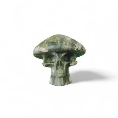 GRZYBOCZASZKA z zielonego jadeitu